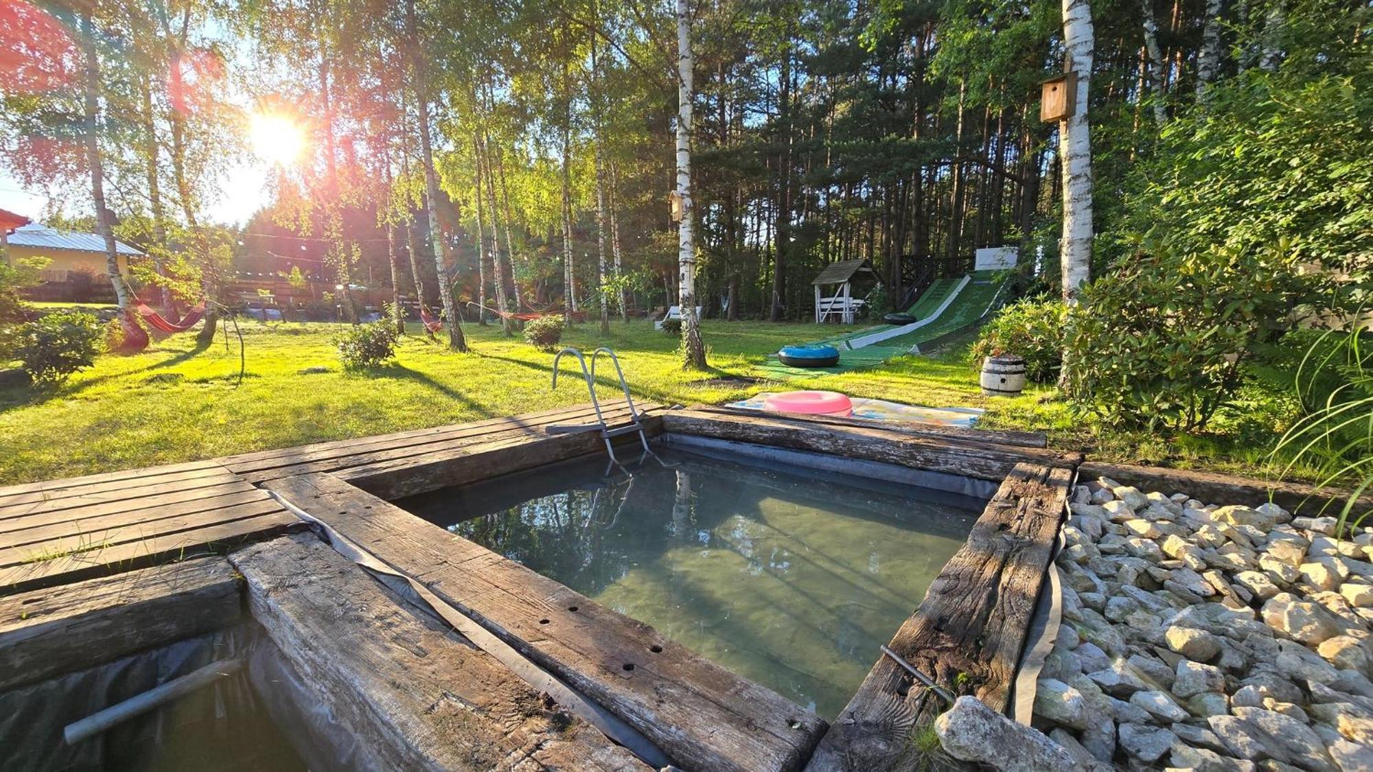 Vip Village Las Woda Rower - Podgrzewany Basen, Balia, Sauna Miedzierza Экстерьер фото